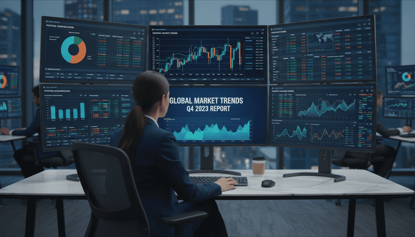 Finance professional reviewing automated financial reports on modern dashboard interface
